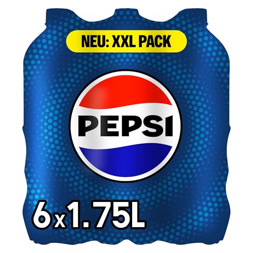 Pepsi Cola, Das Original von Pepsi, Koffeinhaltige Cola in Flaschen, EINWEG (6 x 1.75 l) 2