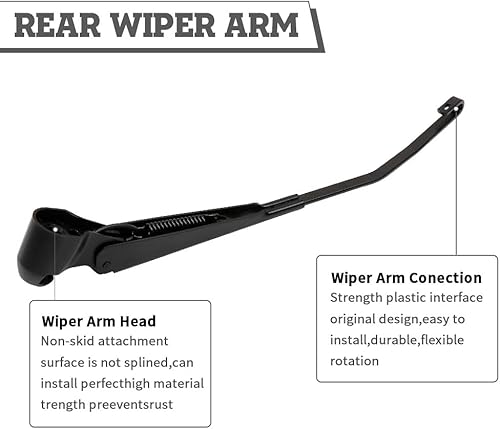 Vista 182 de Juego de tuercas de repuesto para limpiaparabrisas trasero para Jaguar F-PACE 2017-2022, conjunto de accesorios de cubierta del limpiaparabrisas