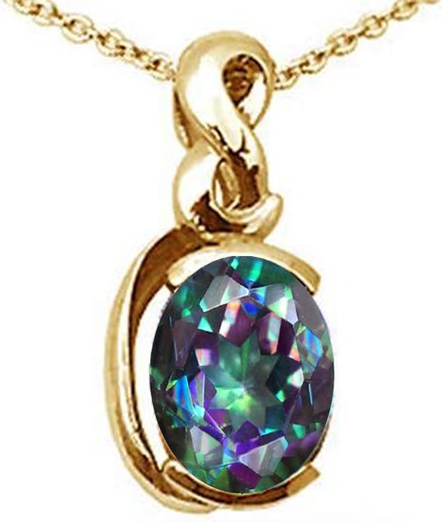 Tommaso design StudioTommaso Design Solid 14k Gold Oval 9x7mm Modern Contemporary Pendant Necklace