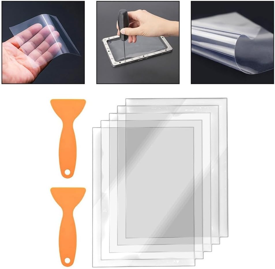 Close-up of FEP film being handled and its flexibility