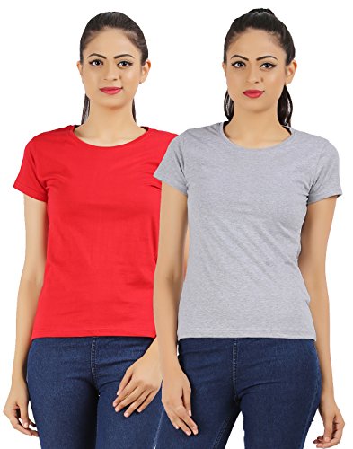 Image of Ap'pulse Women's Combo Regular Fit T Shirt (Pack Of 2)