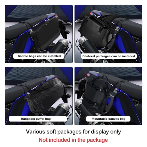 Soportes para alforjas Xitomer Crash Bars compatibles con Yamaha Tenere 700, XTZ690, T7, T700 (2019-2024) y Tenere 700 World Raid (2022-2024) miniatura 5