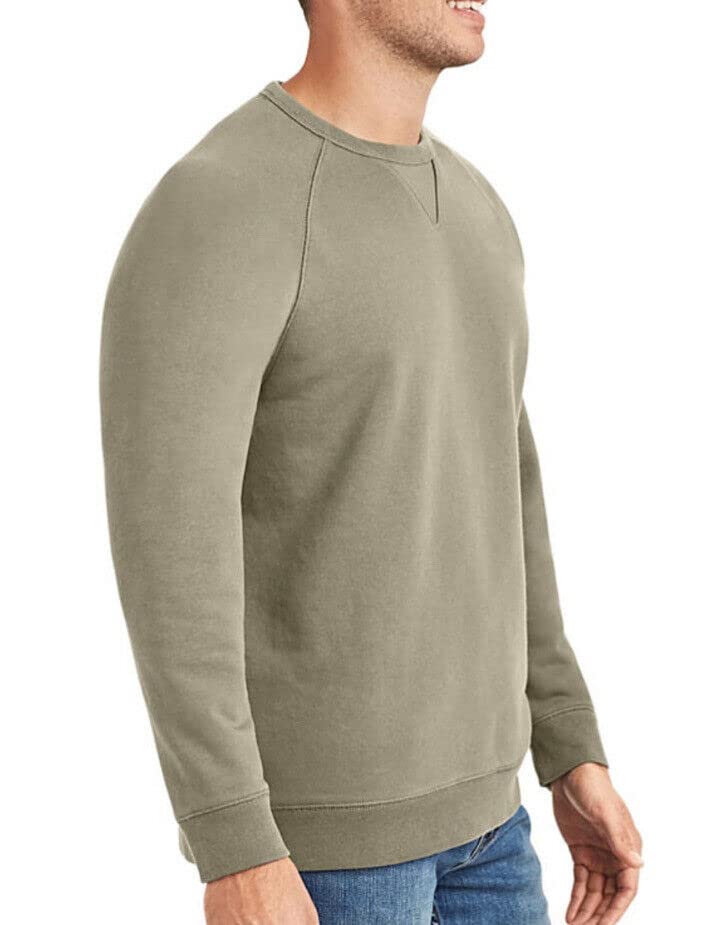 Member's Mark Men's French Terry Crewneck (as1, Alpha, x_l, Regular, Regular, Men, Warm Clay)2