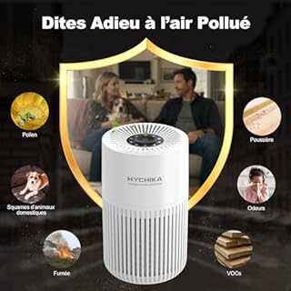 Purificateur d'Air Chambre - Filtration Efficace contre Allergies et Odeurs, Silencieux, avec Éponge d'Aromathérapie, 10W Économie d'Énergie, CADR 95, Air Purifier HEPA pour Maison Bureau