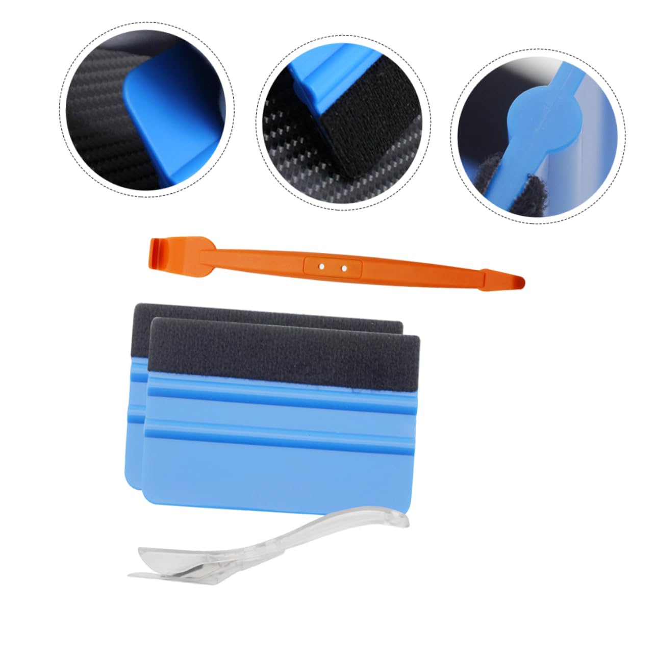 Yardwe 2 Sets Auto Sticker Installation Kit Vehicle Film Installation Tool Car Tint Film Squeegee Kit Random Color