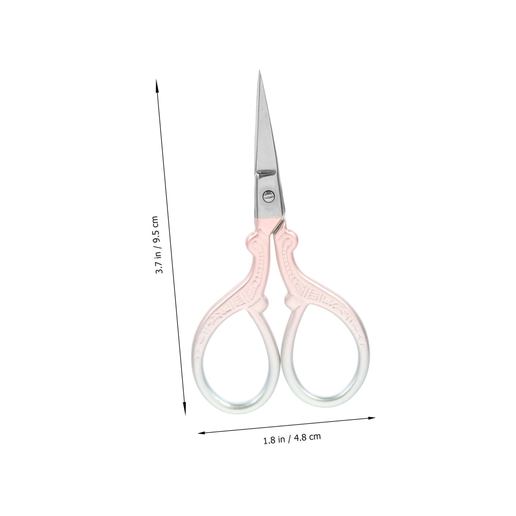 EXCEART 4pezzi Forbice Da Ricamo Ergonomica Metallo Strumento Compatto Per Cucito e Fai Da Te Con Protezione Cesoia Per Lavori Manuali Artigianato e Attività Scolastiche Sfumato