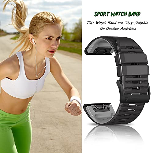 Niboow QuickFit 22mm Strap for Garmin Fenix 8 47mm/Fenix E 47mm/Fenix 7 Pro Solar/Fenix 7/Epix 2 Pro 47mm - Image 4