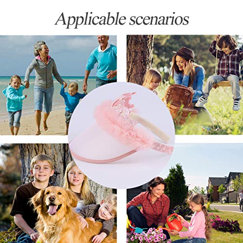 KESYOO Rosa Viseira de Sol Chapéu Cap Esporte Ao Ar Livre Chapéu de Proteção Uv Com Coroa Praia Chap