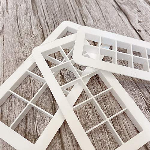 Clever Monster Square Cookie Cutter Set, Geometric Multicutter Square Cake Fondant Cutter, 3 Size Square Biscuit Cutters Cake Decorating #TOP4