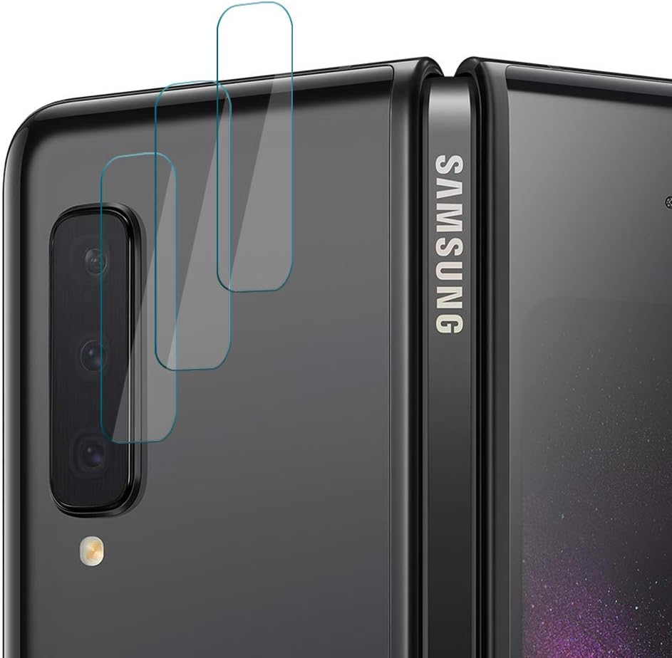 ROSAUI for Samsung Galaxy Fold Camera Lens Protector [3 Packs] Back Camera Lens Tempered Glass Cover Screen High Definition Ultra-Thin Anti-Scratch Easy Install for Samsung Galaxy Fold