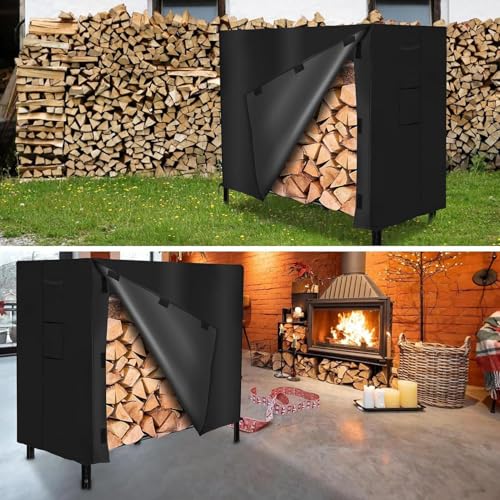 Housse de support à bois imperméable bâche protection bûches jardin