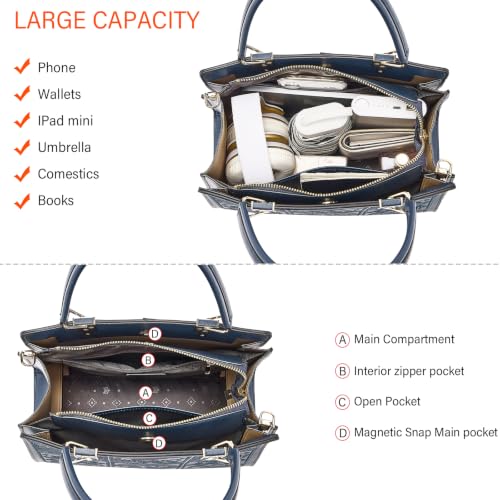 Image of FOXLOVER Medium Tote Bag for Women Designer Vintage Satchel Handbags Top-handle Purses