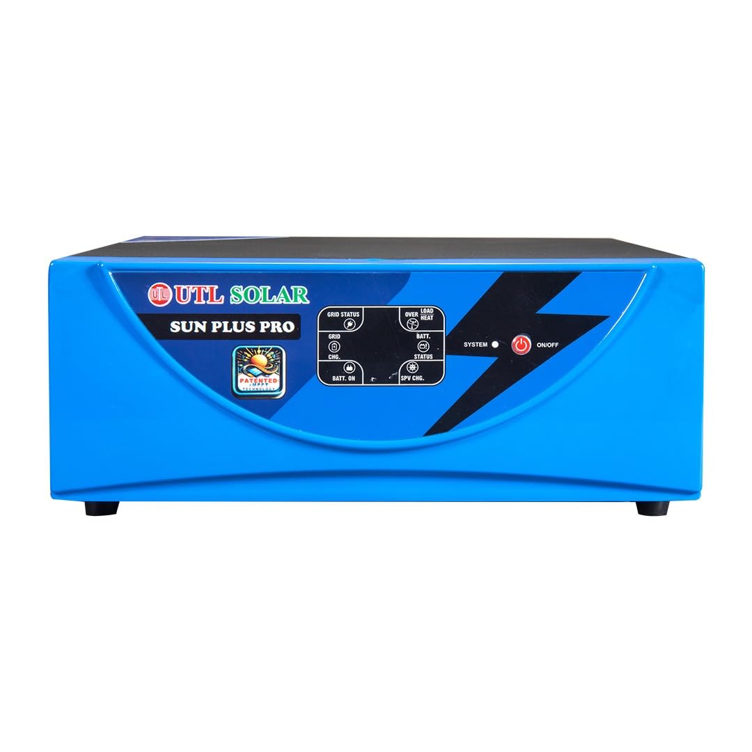 UTL Sun Plus Pro 1020 Inverter for Home, Office & Shops | MPPT Solar Inverter | Supports 1 Inverter Battery | LED Display | Easy Installation | with 3 Years Warranty (900VA/12V)-image-28