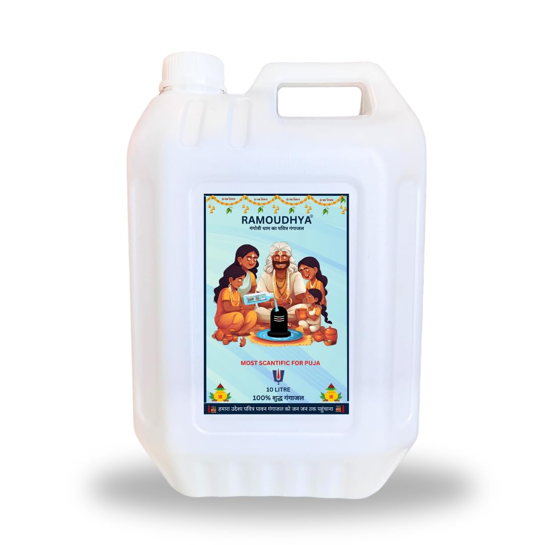 10 Litre Ramoudhya Gangajal - Purest Gangajal Water For Puja Sourced From Gangotri Valey Certified By The Govt. Of Uttrakhand Gangajal For Pooja Purpose 10000 ml (B0DB5ZK6WF) Amazon Price History, Amazon Price Tracker