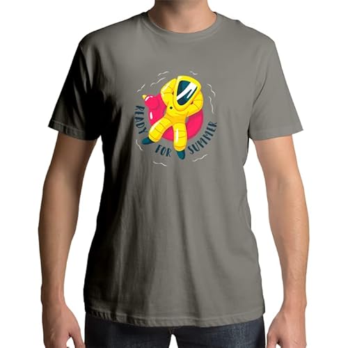 KUSTOMIK Camiseta Hombre - Ready for Summer. Color Gris. Talla S Cover