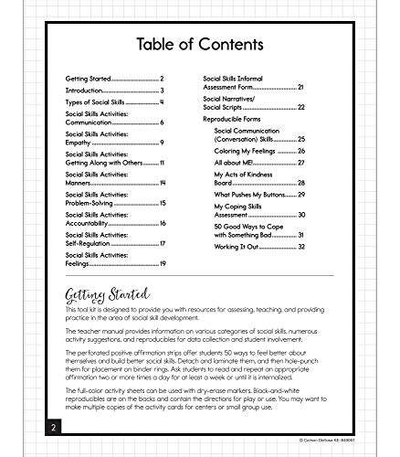 Essential Tips & Tools: Social Skills Classroom Resources, Behavior Management Flash Cards, Positive Affirmation Strips, Resource Guide Book, For Special Learners of All Grade Levels, PreK+ (81 pc) - Image 3