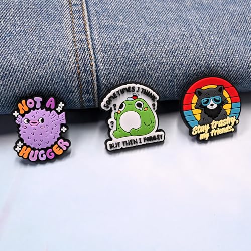 Image of Cute Pins Bulk,Funny Backpack Pin Lapel Badge Pins Set for Jackets,Hats,Backpack