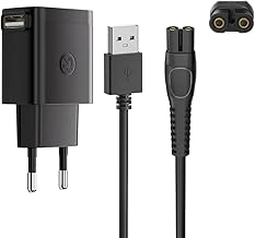 5V Ladegerät Ladekabel für Philips One Blade 360 QP2824 QP2834 QP2720 MG9530 MG9525 MG5950 Rasierer Kabel mit Netzteil Adapter USB Lader Kabel