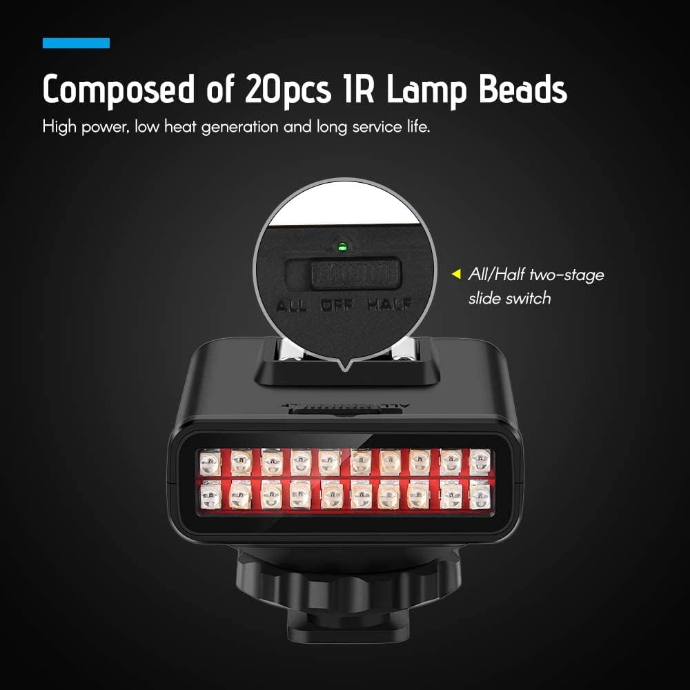 ORDRO LN-3 IR Light USB Ricaricabile a Infrarossi Visione Notturna a Infrarossi Sostituzione Dell'illuminatore per DSLR Fotografia Accessori per Illuminazione Fotografica
