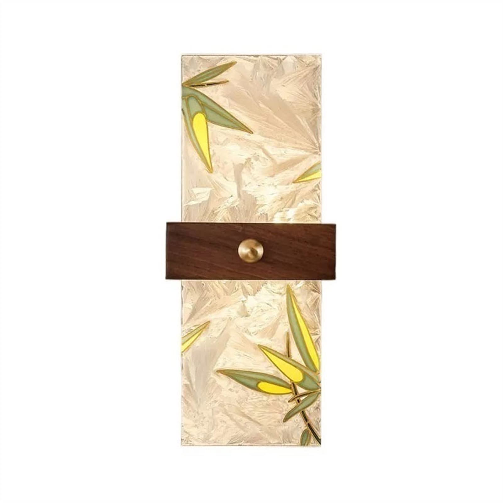 H8Q4D7N5G9 Wall Sconce Hand-Painted Enamel Color Background Wall Lamp Creative Wooden Bedroom Bedside Living Room Hallway Decorative Lamps(Medium)