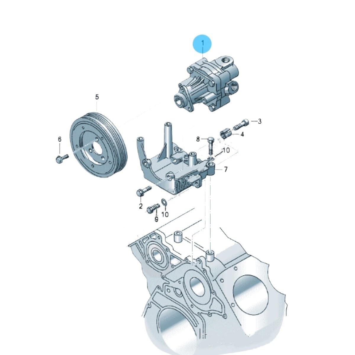 Pompa servo Pompa wspomagania Do 03-06 A4/S4 Cabrio 3.0 AVK BGN 05-08 Avant/quattro. BBJ 8E0 145 155 F Vane 8E0145155F Pompa wspomagania układu kierowniczego