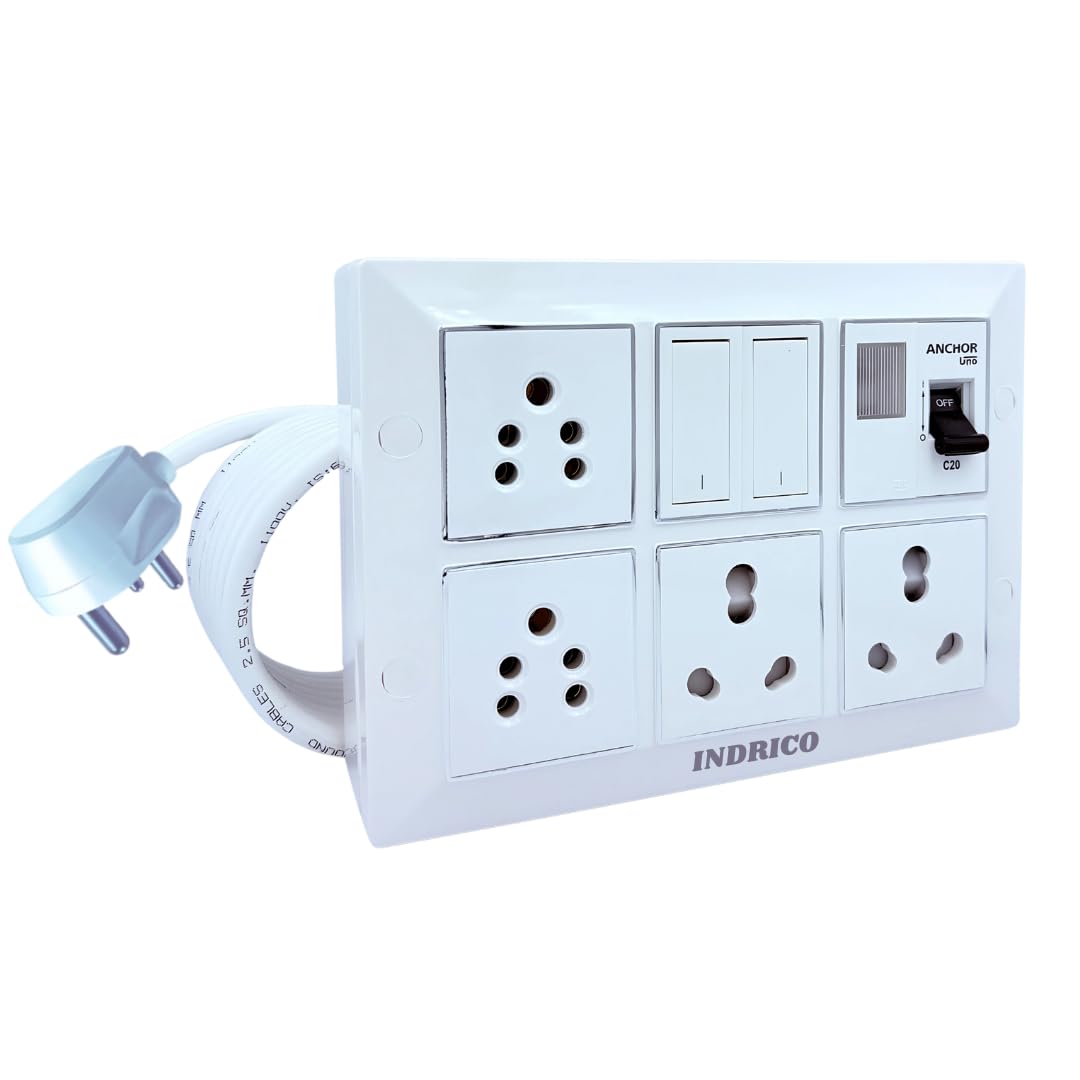 Heavy Duty Polycarbonate Power Strip Extension Box (White) with 4M Heavy Wire-image-46