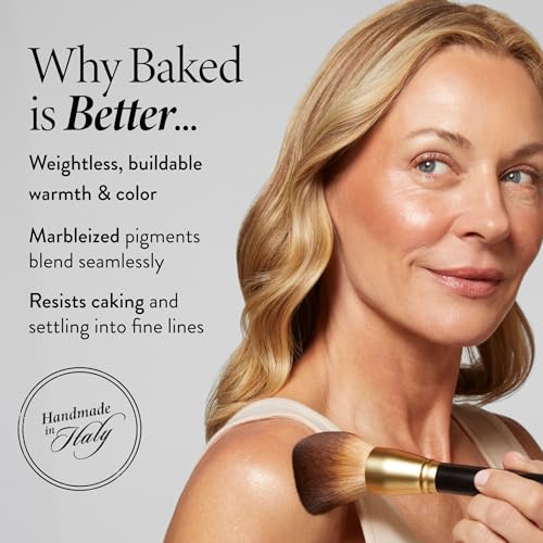 LAURA GELLER NEW YORK Baked Bronze-N-Brighten Bronzer Powder - Fair - Natural Bronze Glow - Image 5