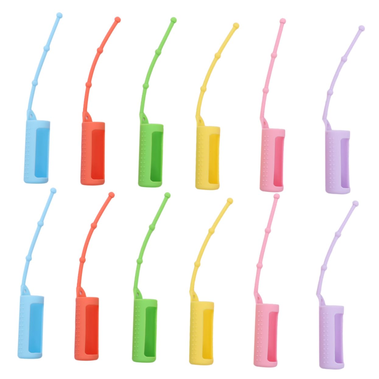 Healvian 36 Pezzi Silicone Protettivo per Bottiglie Cover Antiscivolo per Essenziali e Profumi Viaggio Custodia Resistente e Adatta Bottigliette Viaggio