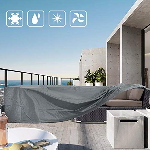 Patio Furniture Set Cover Outside Sectional Sofa Set Covers Outdoor Table and Chair Set Covers Water Resistant Heavy Duty 128" L x 83" W