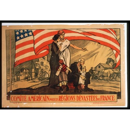 Toile roule Devastee par la guerre pour habiller un grand mur blanc de salon moderne