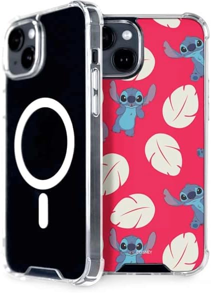 Skinit Phone Case Compatible with MagSafe iPhone 13 - Officially Licensed Disney Lilo and Stitch Character Pattern Design