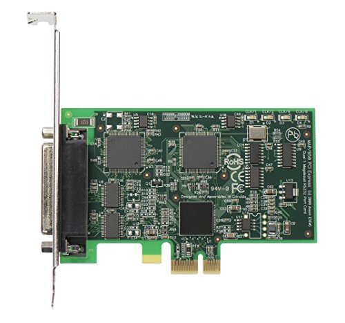 LF658KB 2 Port RS232 I/O Serial Adapter Card (Apple OS Compatible) w/Dualplex Cable 12\" DB25M-DB9M-2