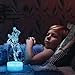 Koyya 3D Night Light Toys Gifts for Kids Changeable LED Table Lamp 3D Illusion Light Touch Switch Remote Control- USB Power/7 Colors Light Decorative Bedside Table Lamp……