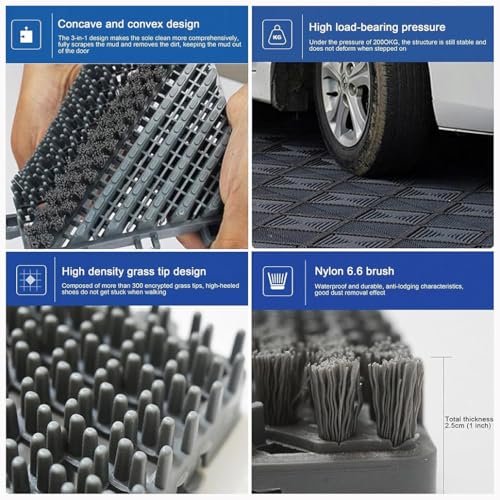 Tapis de sol extérieur plastique durable pour entrée et commerce - 5