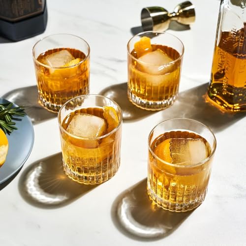Image of WRINGO 280ml Italian Premium Juice Glasses and Transparent Water Glass Medium Size Tumbler Glasses for Drinking Water and Cocktails, Diamond Design Glass Water Set of 6 (Elegant, Set of 6)