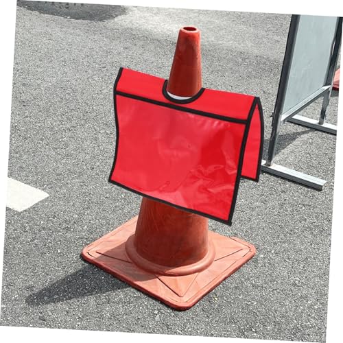 Couvre-cônes de signalisation rouge résistant pour éviter les accidents - 2