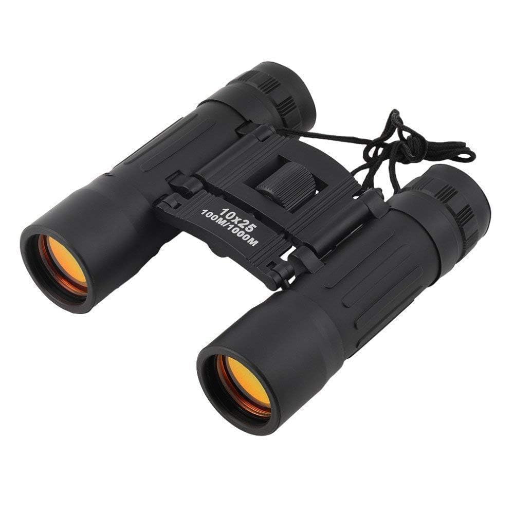 Caraxis Compact Lightweight Binoculars,Mini Pocket Folding Binoculars for Bird Watching,Outdoor,Travel with Strap Bag-1PCS