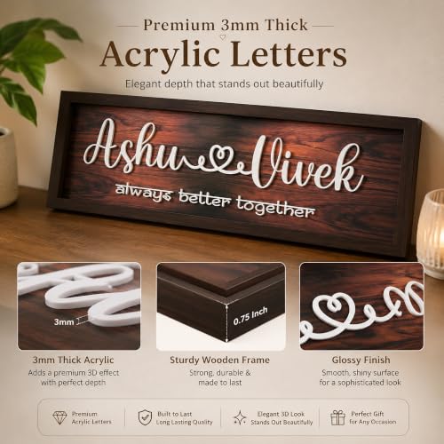 Image of Customised Name Plate for Home Entrance | Wooden Door Name Plate with Brass color Bell & Matte Finish for Home Decor | Personalized with Name & Apartment Number | 10x14 inch | Housewarming Gift (BROWN 2)