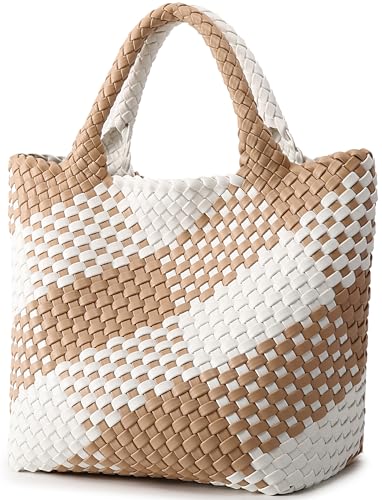 Image of Vegan Leather Purses for Women, Handmade Purses and Handbags Summer Beach Travel Tote Shoulder Bag | WOVEN