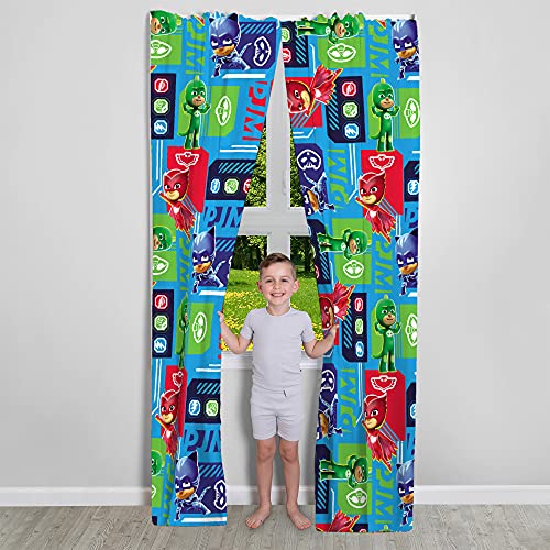 Franco Kids Room Window Curtains Drapes Set, 82 In X 84 In, Pj Masks #TOP1