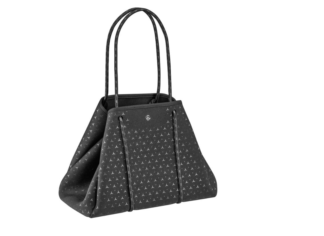 Mercedes-Benz Shopper Damen 100% Polyester schwarz Einkaufsshopper Einkaufstasche Tasche