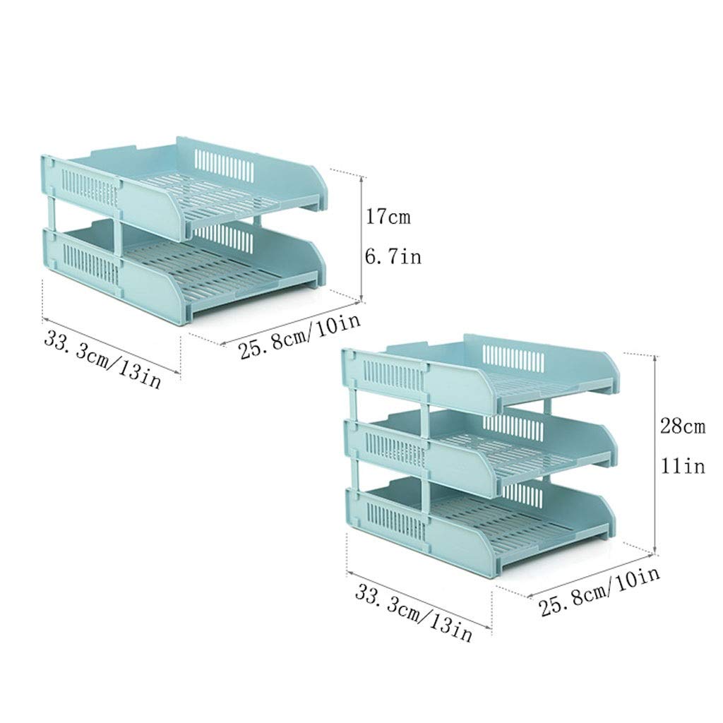 Portadocumenti da scrivania, Supporto for Documenti Multistrato, Cestino portaoggetti Multifunzionale, Materiale for Ufficio, Supporto for A4, Vassoio Portadocumenti Semplice(L)