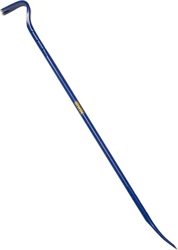 IRWIN Pry Bar, 42 inch, Heavy Duty Steel Bar, 90 Degree Rounded End, Easily Bend and Pull Heavy Materials (IRHT55010)