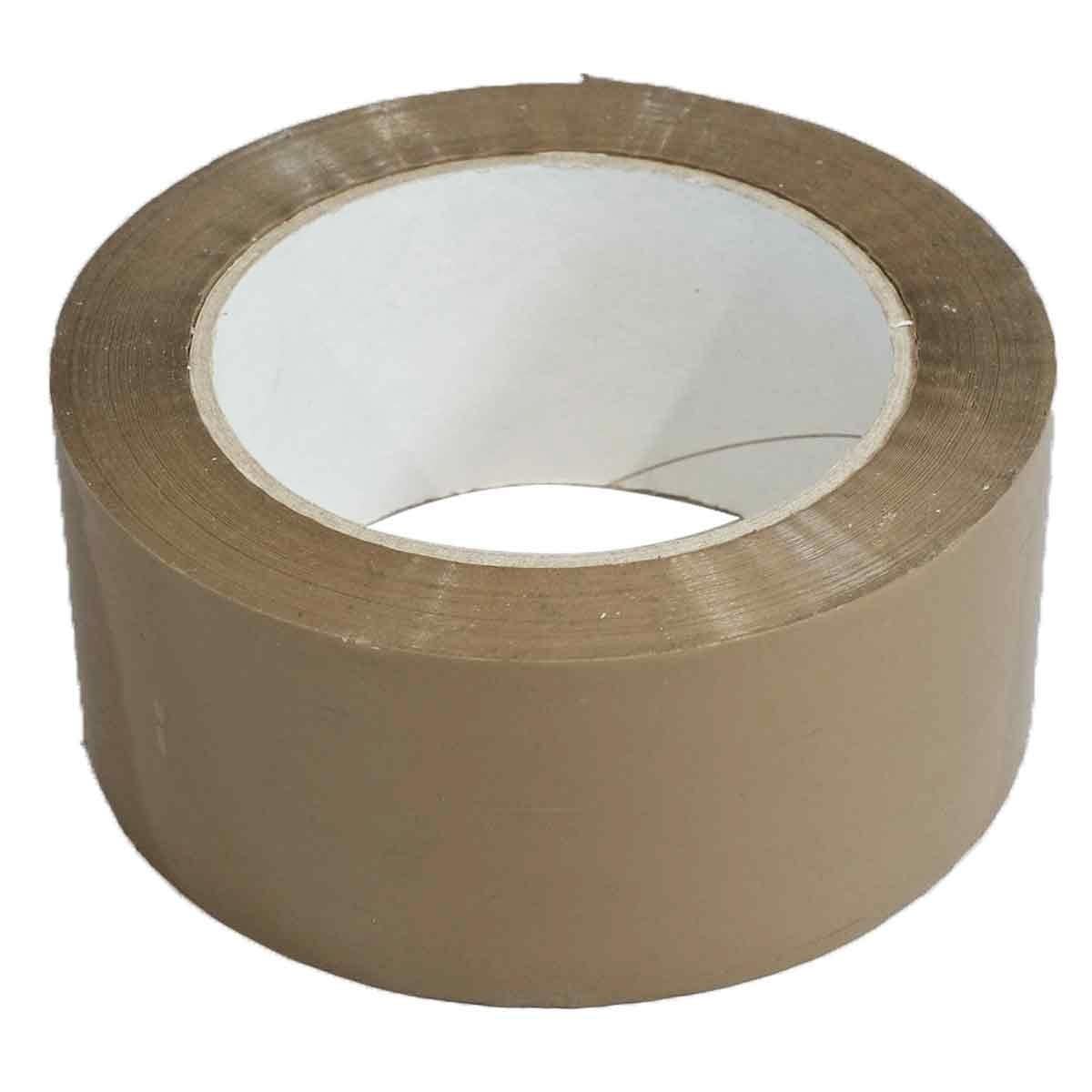 Tecplast Nastro da Imballaggio in polipropilene avana 28μ - Nastro adesivo per spedizione marrone 48 mm x 100 m - Set da 36