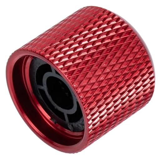 TOYANDONA Perilla de Volumen para Guitarra Eléctrica, Knob de Metal Rojo, Tapa de Potenciómetro Profesional, Control de Volumen Resistente y Duradero, Accesorio para Reemplazo de Perillas | Ya disponible en tu tienda friki favorita! En mundofriki.es!