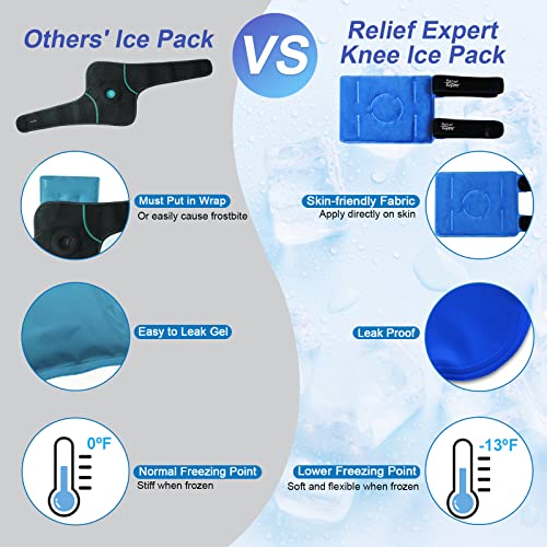 Relief Expert Knee Ice Pack Wrap Ice Pack for Knee Wrap Around Knees