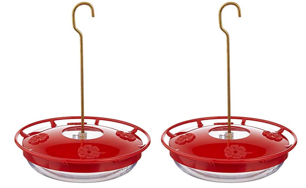 Aspects 429 HummZinger Highview Hanging Hummingbird Feeder - Red 12 oz.