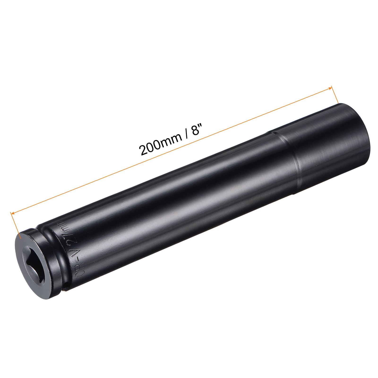 Sourcing Map 24mm 6-Punkt Stecknuss 1/2 Zoll Antrieb – 150mm Lang Aus CR-V Stahl