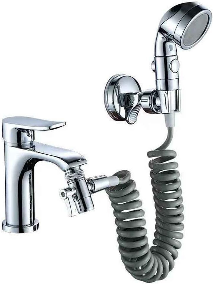Universal Adjustable Plating Shower Rail Holder Bathroom Bracket Stable Rotation