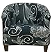 Konsilsa Stretch Tub Chair Covers, Jacquard Club Chair Slipcover for Tub Chair Slipcovers Spandex Armchair Cover Couch Furniture Protector Cover (Color : I)